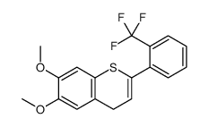 6,7-dimethoxy-2-[2-(trifluoromethyl)phenyl]-4H-thiochromene Structure