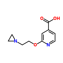 2-[2-(1-Aziridinyl)ethoxy]isonicotinic acid Structure