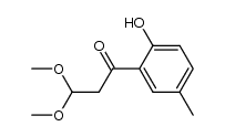 1-(2-hydroxy-5-methylphenyl)-3,3-dimethoxy-1-propanone结构式