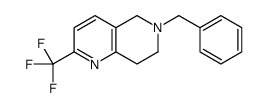 6-benzyl-2-(trifluoromethyl)-5,6,7,8-tetrahydro-1,6-naphthyridine Structure