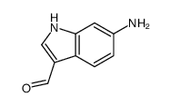 6-氨基-1H-吲哚-3-甲醛结构式