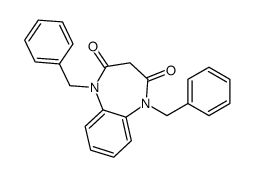 1,5-dibenzyl-1,5-benzodiazepine-2,4-dione结构式