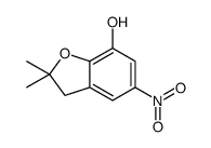 2,2-dimethyl-5-nitro-3H-1-benzofuran-7-ol结构式