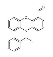 4-formyl-N-(α-phenylethyl)phenoxazine Structure