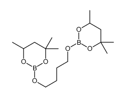 4,4,6-trimethyl-2-[4-[(4,4,6-trimethyl-1,3,2-dioxaborinan-2-yl)oxy]butoxy]-1,3,2-dioxaborinane结构式