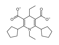 2,6-dicyclopentyl-1,4-diethyl-4H-pyridine-3,5-dicarboxylate Structure