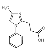 3-(3-Methyl-1-phenyl-1H-1,2,4-triazol-5-yl)-propanoic acid结构式