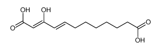 3-hydroxydodeca-2,4-dienedioic acid Structure