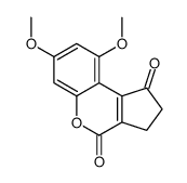 7,9-dimethoxy-2,3-dihydrocyclopenta[c]chromene-1,4-dione结构式