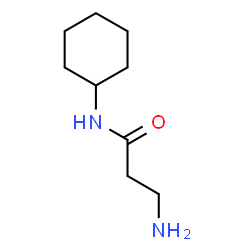 N~1~-cyclohexyl-beta-alaninamide(SALTDATA: HCl)结构式