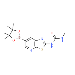 2-(3-Ethylureido)thiazolo[5,4-b]pyridine-6-boronic acid pinacol ester structure