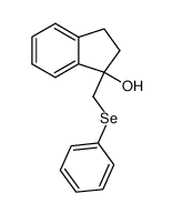 1-(phenylselenomethyl)indan-1-ol结构式