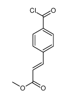 methyl 3-(4-carbonochloridoylphenyl)prop-2-enoate结构式