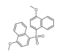 bis(4-methoxy-1-naphthyl) sulphone Structure