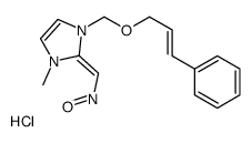 [(Z)-[1-methyl-3-[[(Z)-3-phenylprop-2-enoxy]methyl]imidazol-2-ylidene]methyl]-oxoazanium,chloride Structure