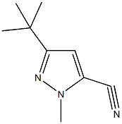 3-(tert-butyl)-1-methyl-1H-pyrazole-5-carbonitrile Structure