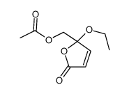 2(5H)-Furanone,5-[(acetyloxy)methyl]-5-ethoxy-(9CI) Structure