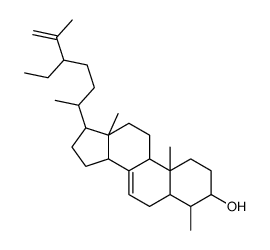 17-(5-ethyl-6-methylhept-6-en-2-yl)-4,10,13-trimethyl-2,3,4,5,6,9,11,12,14,15,16,17-dodecahydro-1H-cyclopenta[a]phenanthren-3-ol结构式