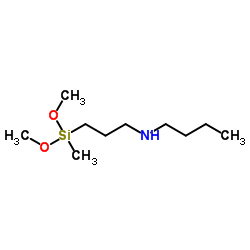 N-[3-(二甲氧基甲基硅烷)丙基]丁-1-胺结构式