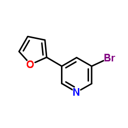 3-Bromo-5-(2-furyl)pyridine结构式