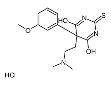 5-[2-(dimethylamino)ethyl]-5-(3-methoxyphenyl)-2-sulfanylidene-1,3-diazinane-4,6-dione,hydrochloride Structure