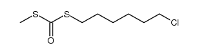 S-(6-chloro-1-hexyl) S'-methyl dithiocarbonate结构式