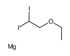 2-ethoxy-1,1-diiodoethane,magnesium Structure