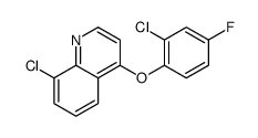 8-Chloro-4-(2-chloro-4-fluorophenoxy)quinoline结构式