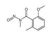 2-methoxy-N,6-dimethyl-N-nitrosobenzamide结构式