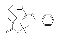 叔-丁基 5-(((苄氧基)羰基)氨基)-2-氮杂螺[3.3]庚烷-2-甲酸基酯结构式