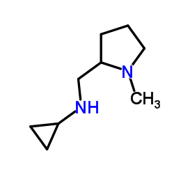 N-[(1-Methyl-2-pyrrolidinyl)methyl]cyclopropanamine Structure