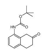tert-butyl 7-oxo-5,6,7,8-tetrahydronaphthalen-1-ylcarbamate结构式