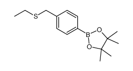 4-(乙基硫代甲基)苯硼酸频那醇酯结构式