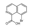 8-Bromo-1-isoquinolinecarboxylic acid结构式
