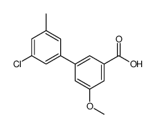 3-(3-chloro-5-methylphenyl)-5-methoxybenzoic acid结构式