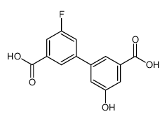3-(3-carboxy-5-fluorophenyl)-5-hydroxybenzoic acid结构式