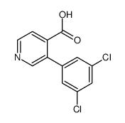 3-(3,5-dichlorophenyl)pyridine-4-carboxylic acid结构式