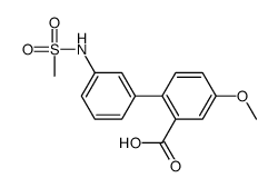 2-[3-(methanesulfonamido)phenyl]-5-methoxybenzoic acid结构式