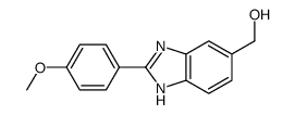 [2-(4-methoxyphenyl)-3H-benzimidazol-5-yl]methanol Structure