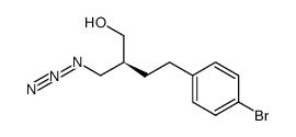 (S)-(-)-β-(Azidomethyl)-4-bromobenzenebutanol Structure