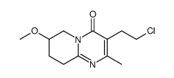 3-(2-Chloroethyl)-6,7,8,9-tetrahydro-7-methoxy-2-methyl-4H-pyrido[1,2-a]pyrimidin-4-one Structure
