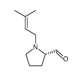 2-Pyrrolidinecarboxaldehyde,1-(3-methyl-2-butenyl)-,(S)-(9CI) structure