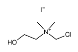 (chloromethyl)(2-hydroxyethyl)dimethylammonium iodide Structure