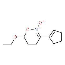 4H-1,2-Oxazine,3-(1-cyclopenten-1-yl)-6-ethoxy-5,6-dihydro-,2-oxide(9CI) Structure