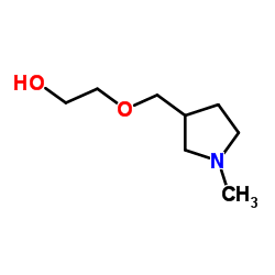 2-[(1-Methyl-3-pyrrolidinyl)methoxy]ethanol结构式