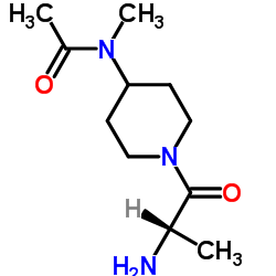 N-(1-Alanyl-4-piperidinyl)-N-methylacetamide结构式