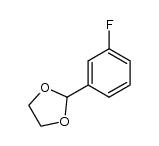 2-(3-fluorophenyl)-1,3-dioxolane结构式