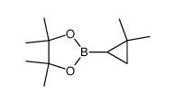 2-(2,2-dimethylcyclopropyl)-4,4,5,5-tetramethyl-1,3,2-dioxaborolane结构式