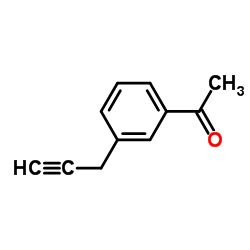 Ethanone, 1-[3-(2-propynyl)phenyl]- (9CI) structure