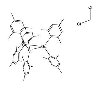 hexamesitylsiladigermirane * 2 CH2Cl2 Structure